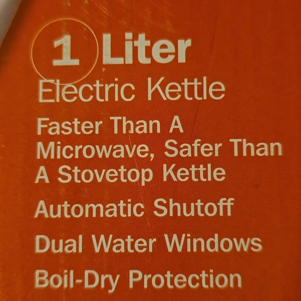 Proctor Silex Electric Tea Kettle, Water Boiler & Heater Auto-Shutoff & Boil-Dry